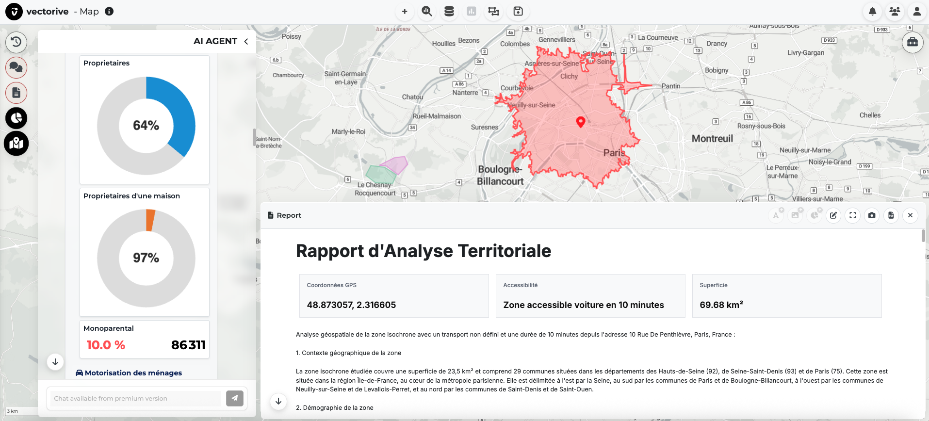 Zones de chalandise intelligentes